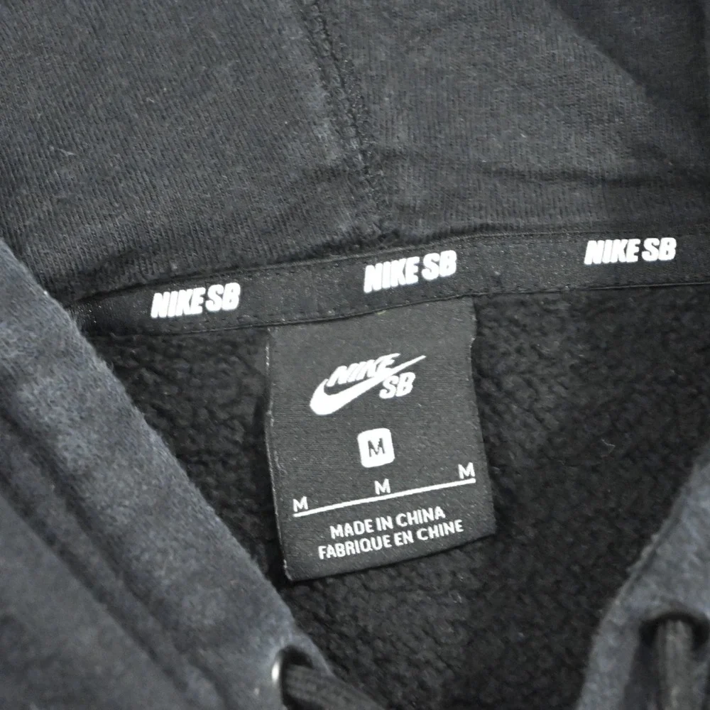 Nike SB‎ Full Zip Hoodie Black Cotton Blend W/ Pockets Long Sleeve Mens Medium